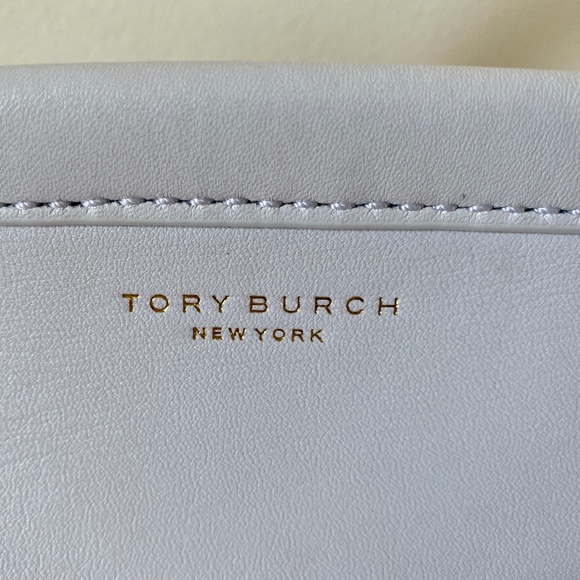 Tory Burch White Block T Leather Satchel Bag - Picture 12 of 13